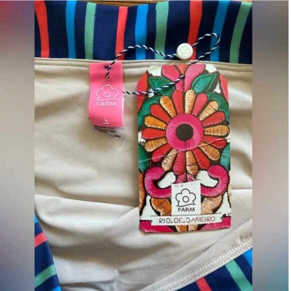 Farm Rio NWT Anthropologie Bikini Bottom size L - Picture 7 of 9